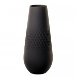 Ваза Carre 26 cм Manufacture Collier Noir Villeroy & Boch Ваза Carre 26 cм Manufacture Collier Noir Villeroy & Boch